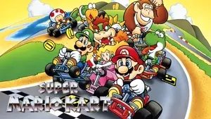 Super Mario Kart Game Cover